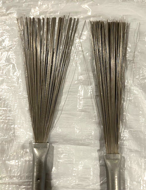 Regal Tip Drum Stick Wire Brushes Wood Handle