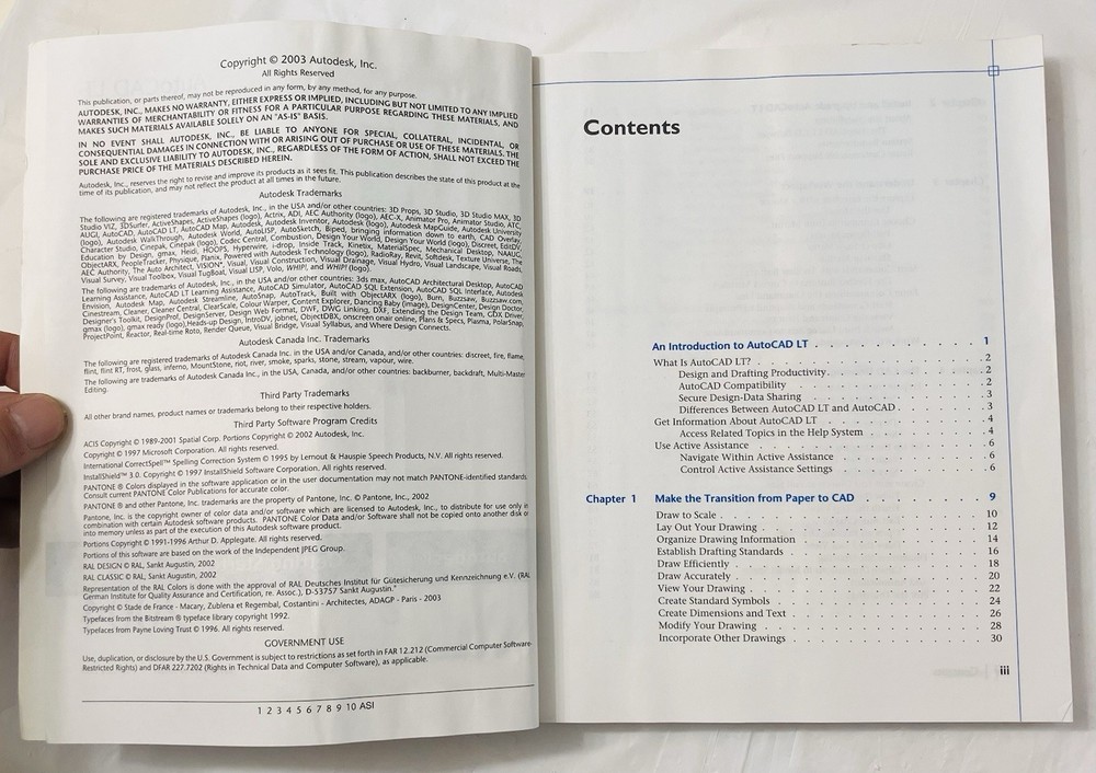 AutoCAD LT 2004 Getting Started Guide + Quick Reference Card Vintage Manual Only