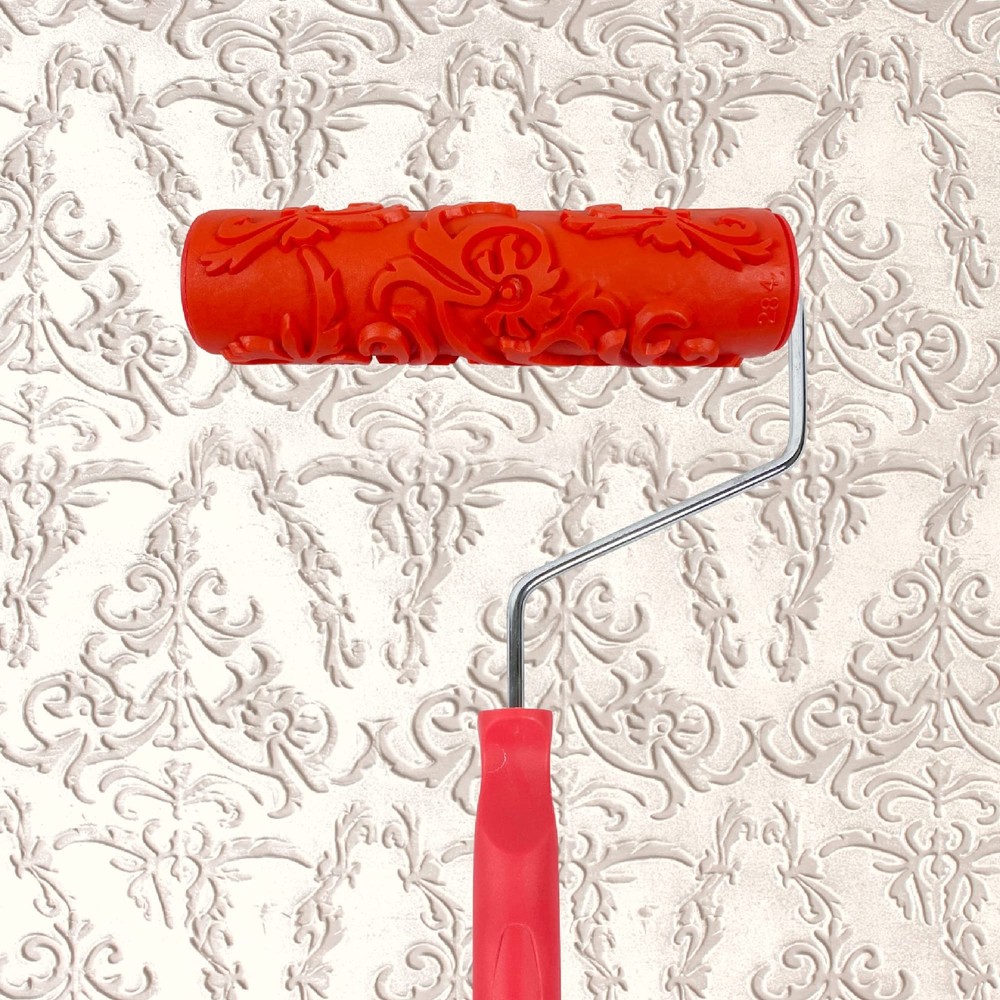 Hanroy 7'' Patterned Paint Roller for Wall Decoration Classic Brick Embossing...