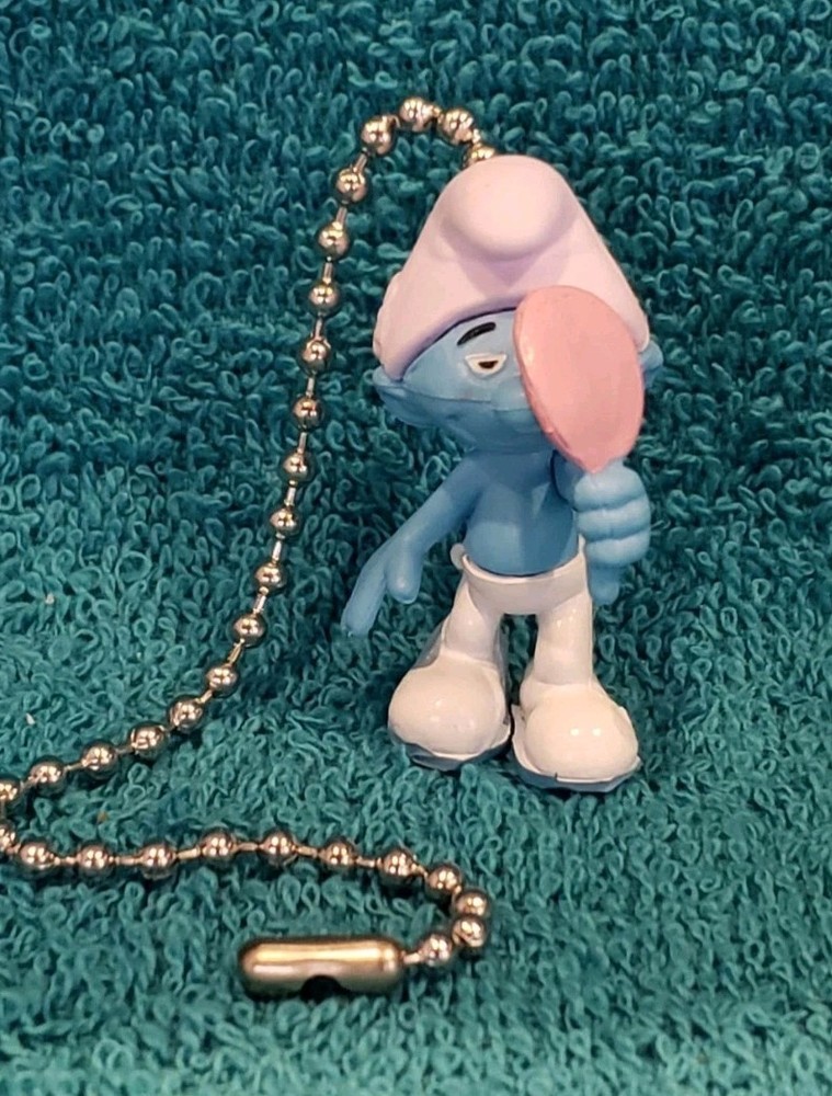 Vanity Smurf Handmade Light Pull or Fan Pull - The Smurfs