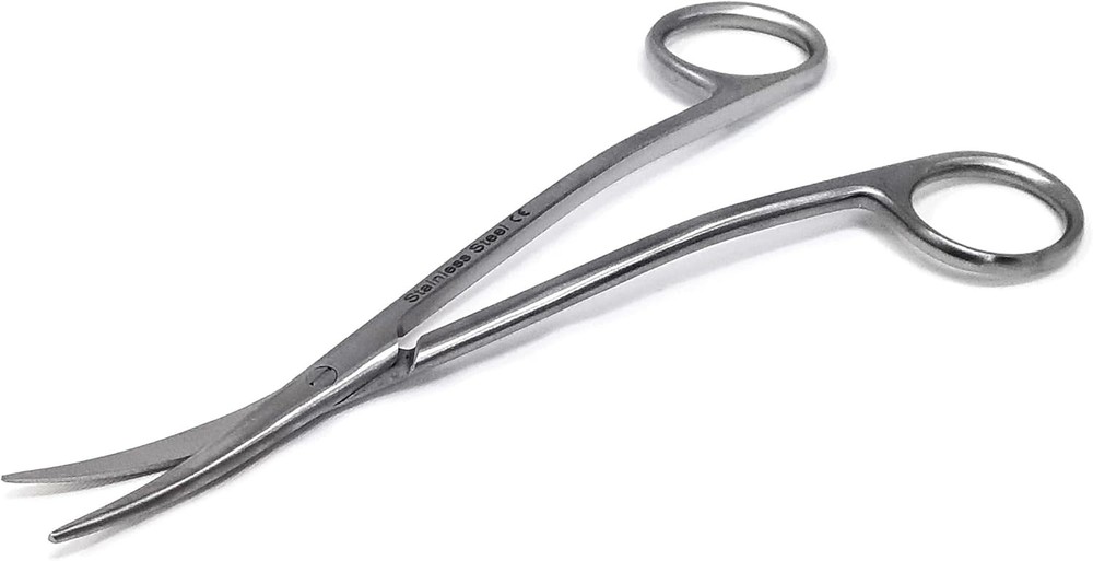 Bent Handle Curved Scissors 6.25" Sharp Blades for Home School and Office Use