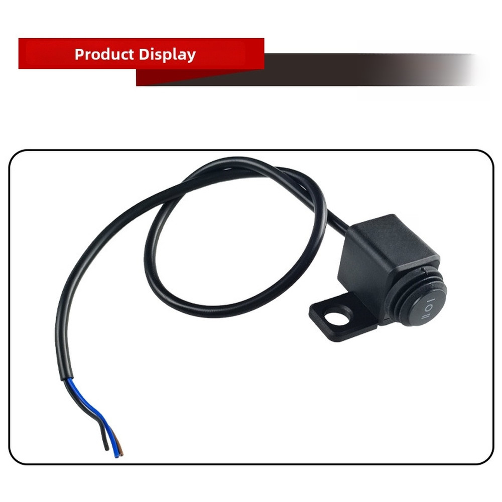 Motorcycle Rearview Mirror Plastic Switch Adjustable Fit for Various Bikes