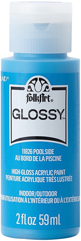 FolkArt Glossy Paint 2oz-Poolside