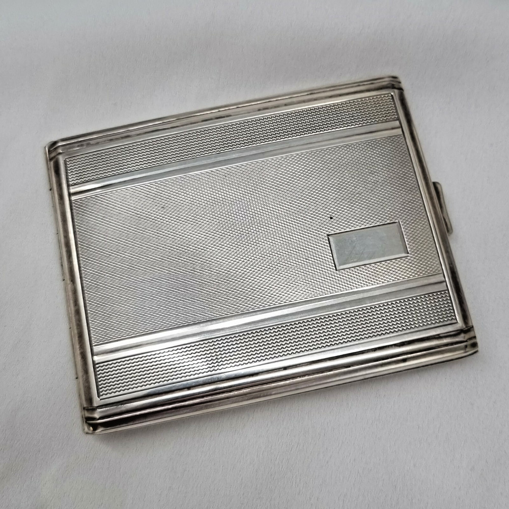 Vintage Antique Silver 835 Cigarette Box - Fast Shipping