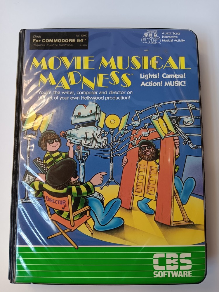 Commodore 64 Movie Musical Madness Computer Game Software Tested/Works CBS