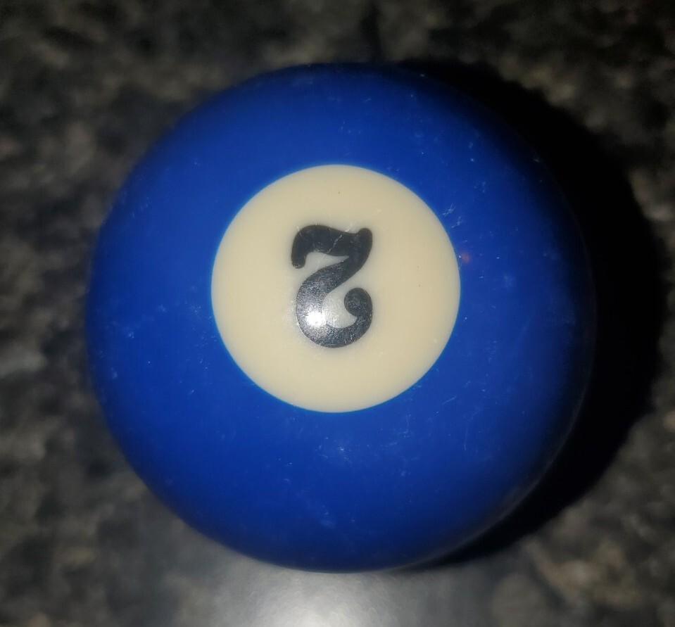 Replacement Pool Ball 2 Ball Solid Ball Blue Billiard Ball