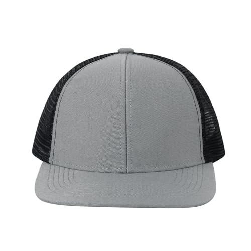 Trucker Hat Breathable Mesh Baseball Cap Snapback Hat #2 Navywhite Greyblack