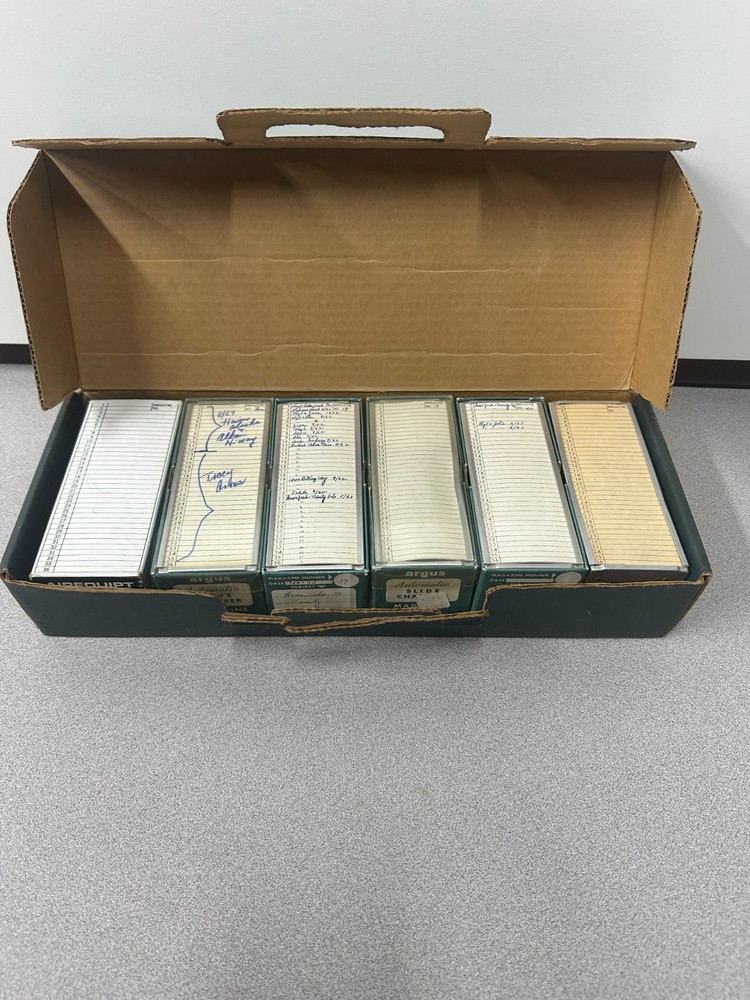 Argus Slide Magazines w/Boxes and Case
