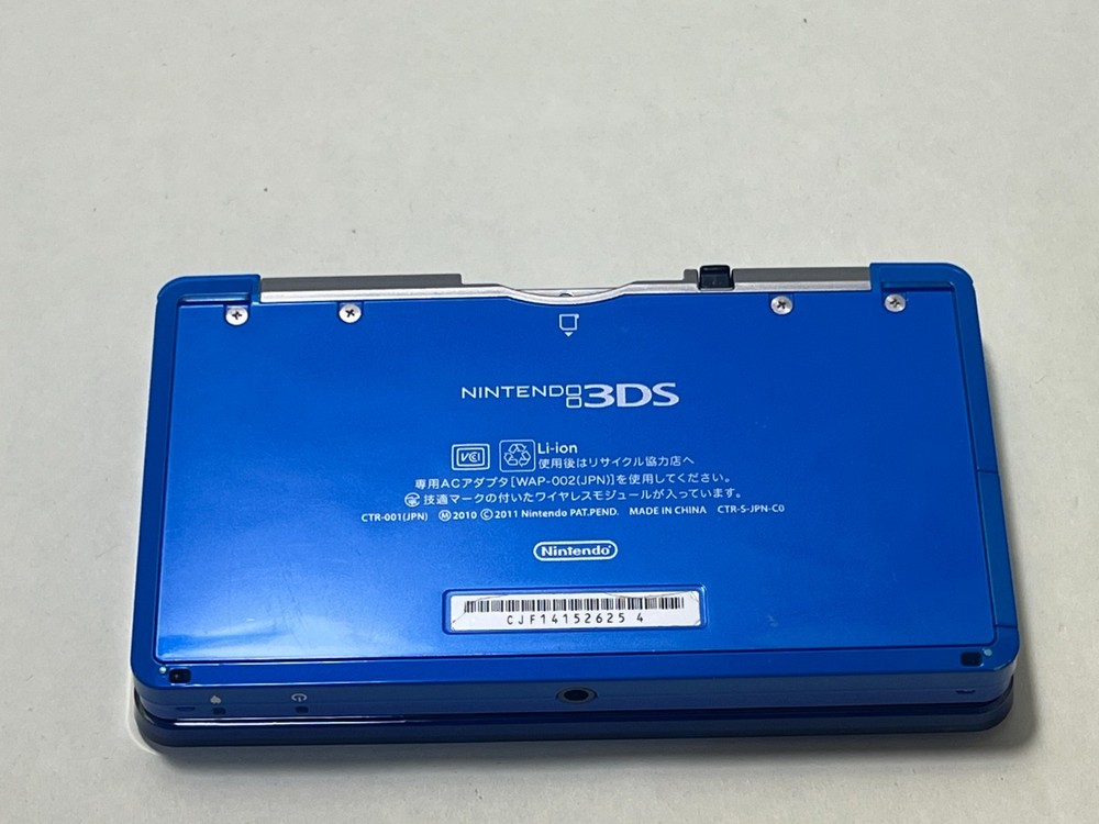 Nintendo 3DS Cobalt Blue Console Complete In Box Tested Working Excellent