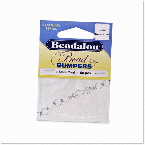 50-Piece Clear Bead Bumper Set for Crafts
