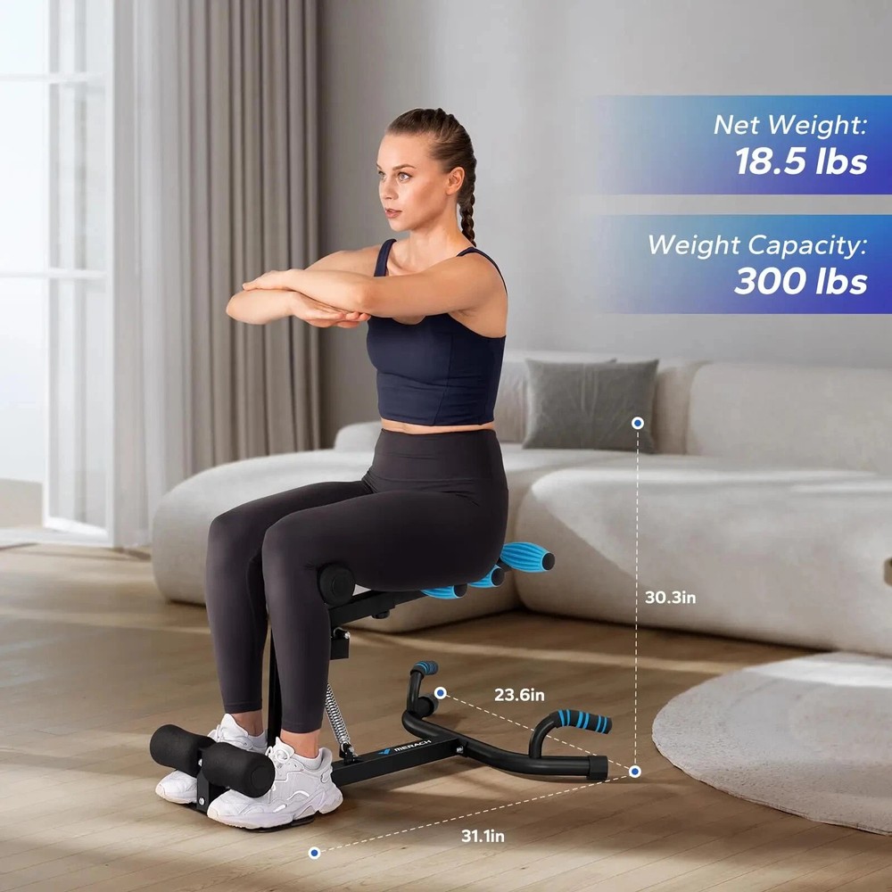 Deep Squat Machine Adjustable Glutes. Machine Core Leg Push Up Workout. NIB