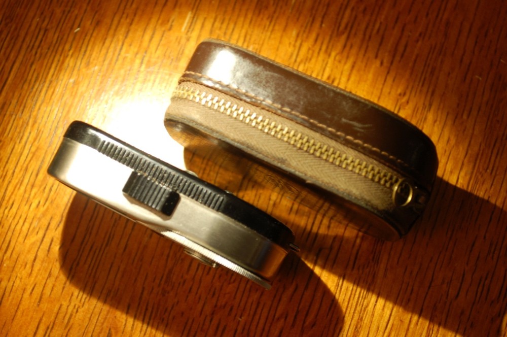 Weston Master IV Exposure Meter Model 745 with zippered leather case