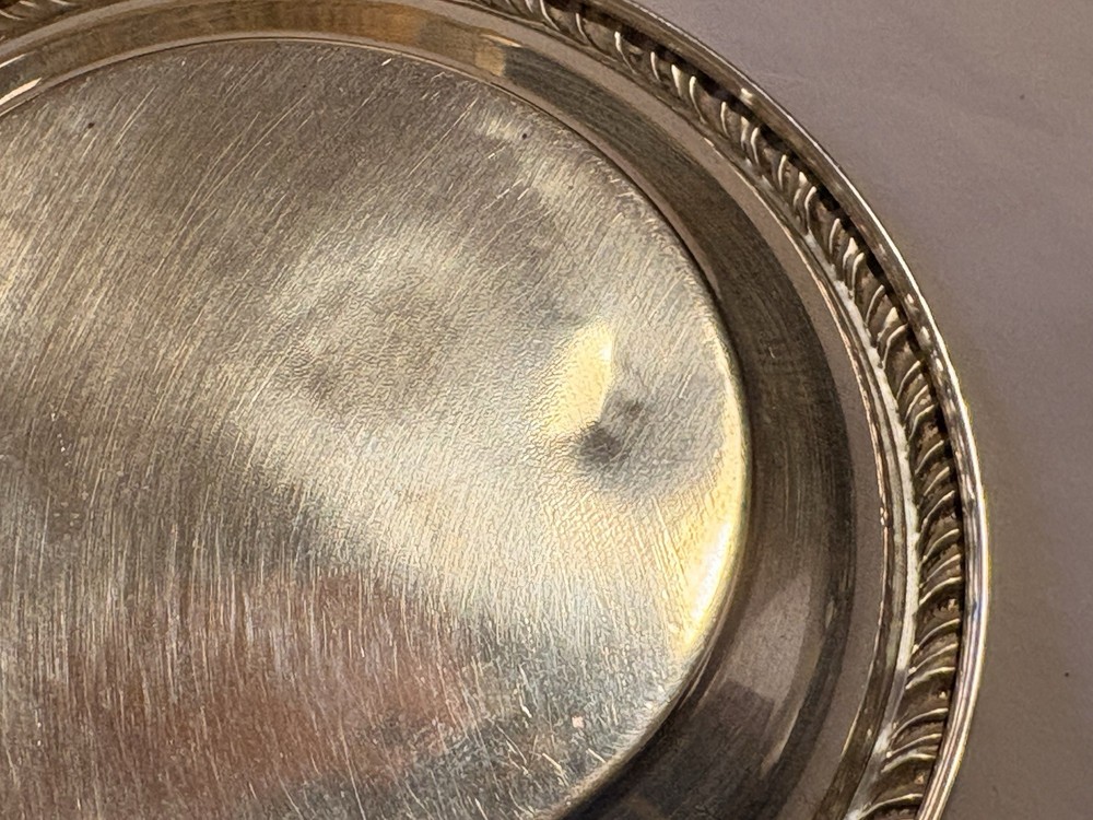 Solid Sterling Silver Vintage Nut Dish 3.25” 10.7 Grams
