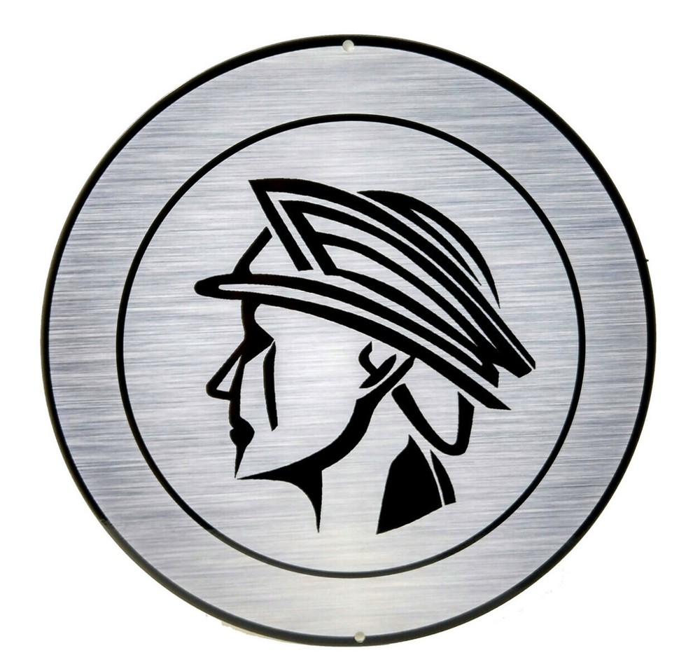 Mercury Head Silver Logo Wall Art - Ford Licensed (Large)