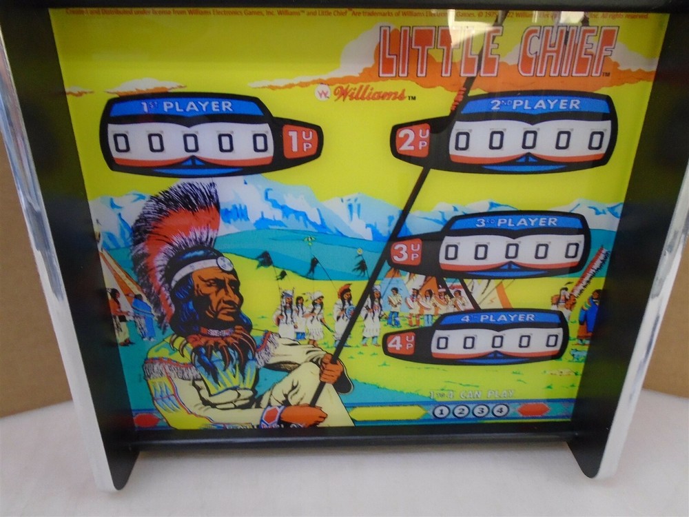 Williams Little Chief Pinball Head LED Display light box