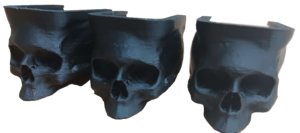 WE Glock 17/19 Skull Magazine Plates (3-Pack) - Airsoft Accessory