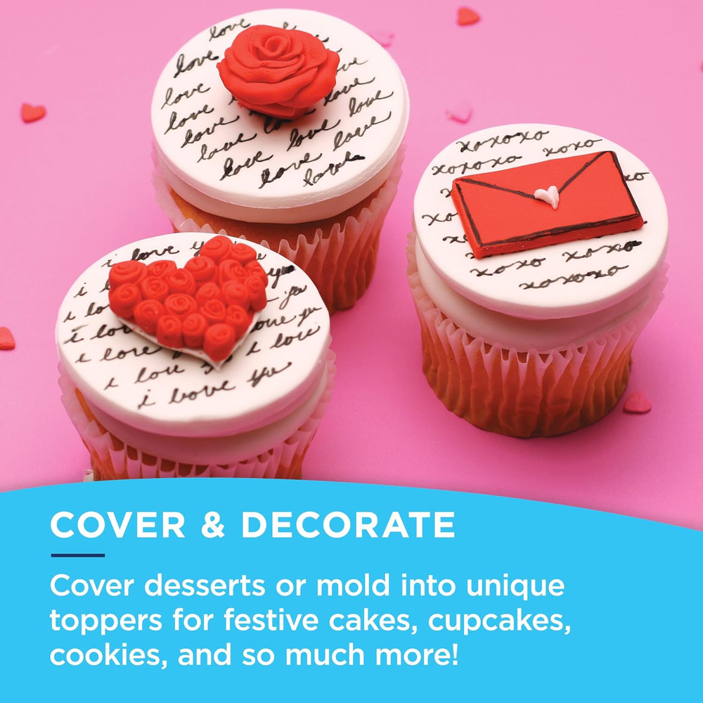 Fondant for Cake Decorating, Red (2 Pound)