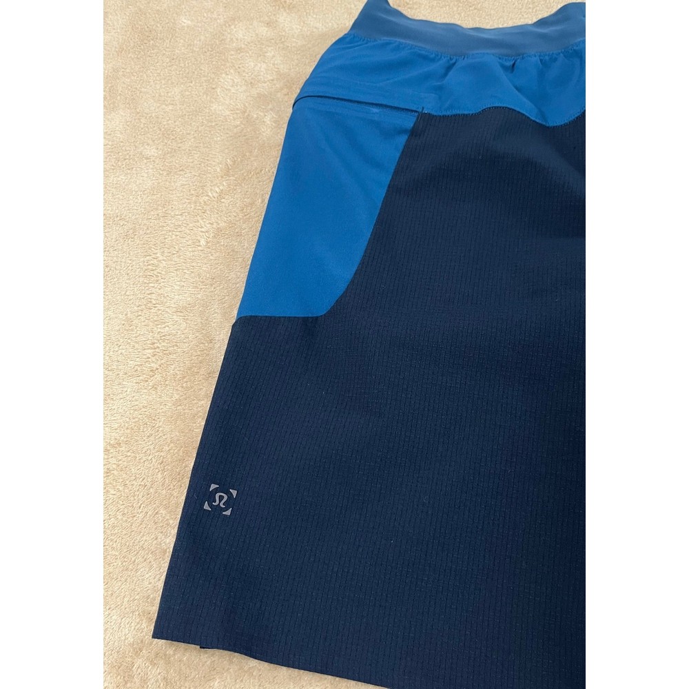 Lululemon T.H.E short Mens size Medium blue Training Athletic Gym