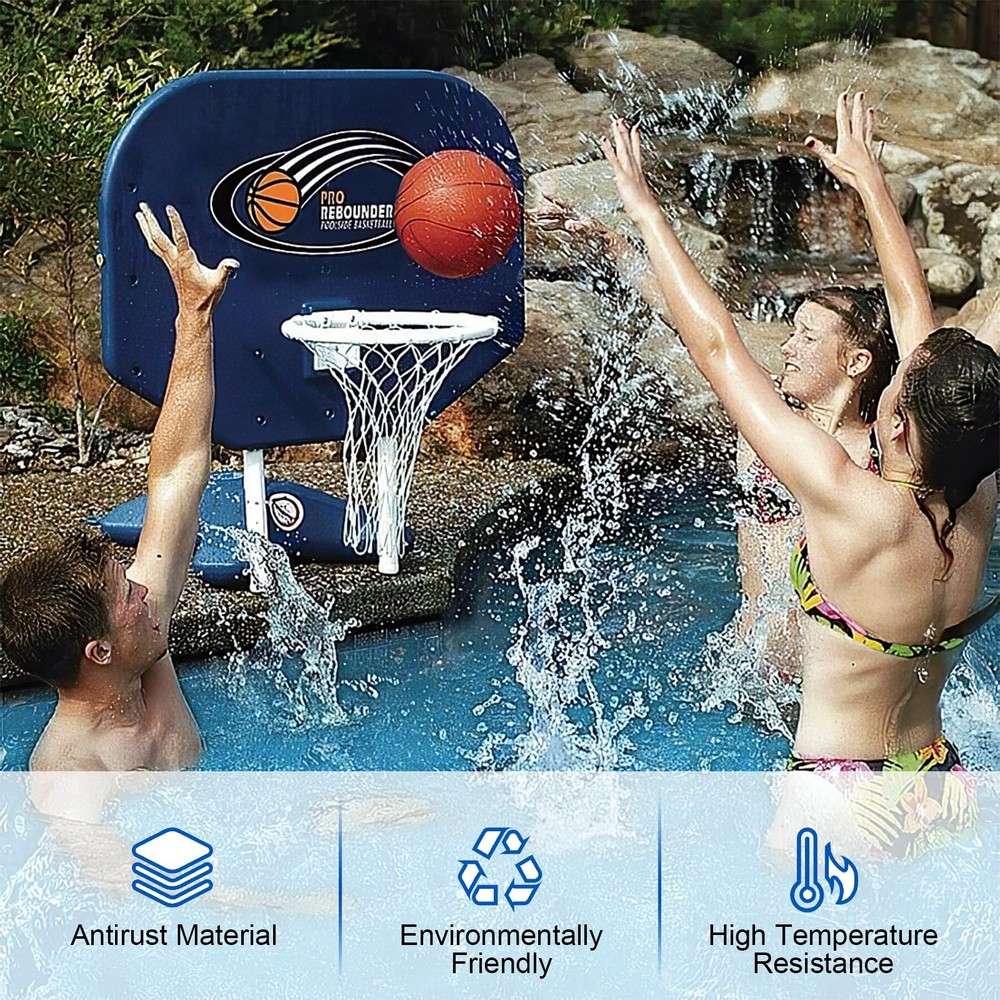 Pool Basketball Rim Replacement for Poolmaster Splashback, white