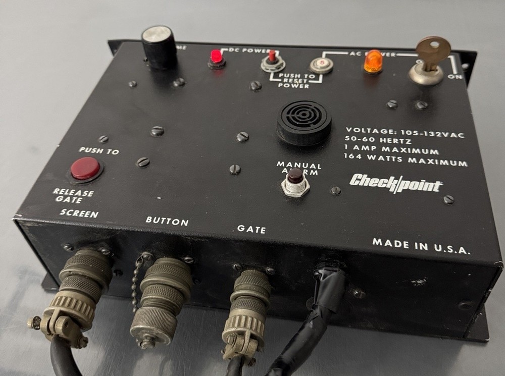 CheckPoint Vintage Security Control Panel Module Power Supply Unit Box