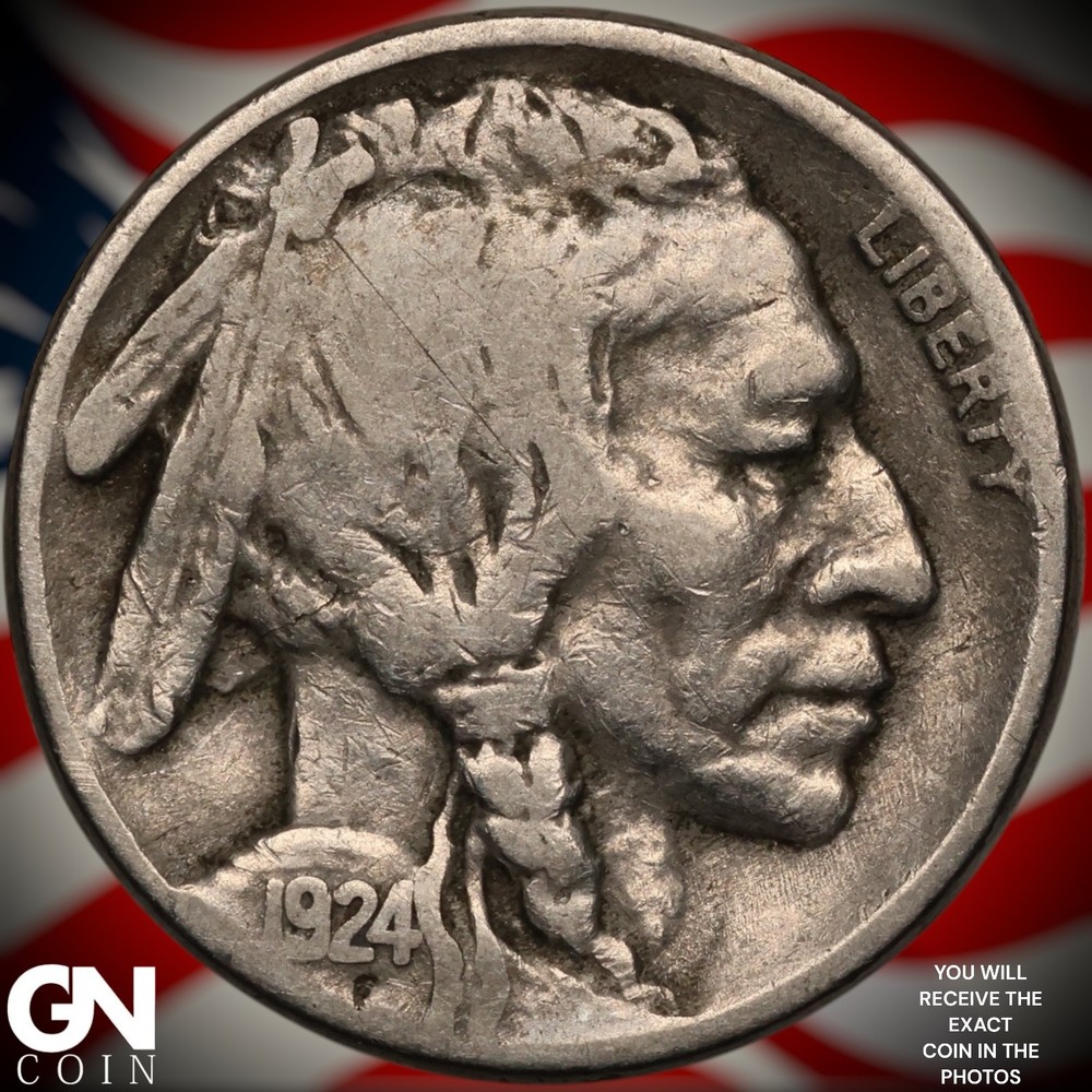 1924 S Buffalo Nickel A5368