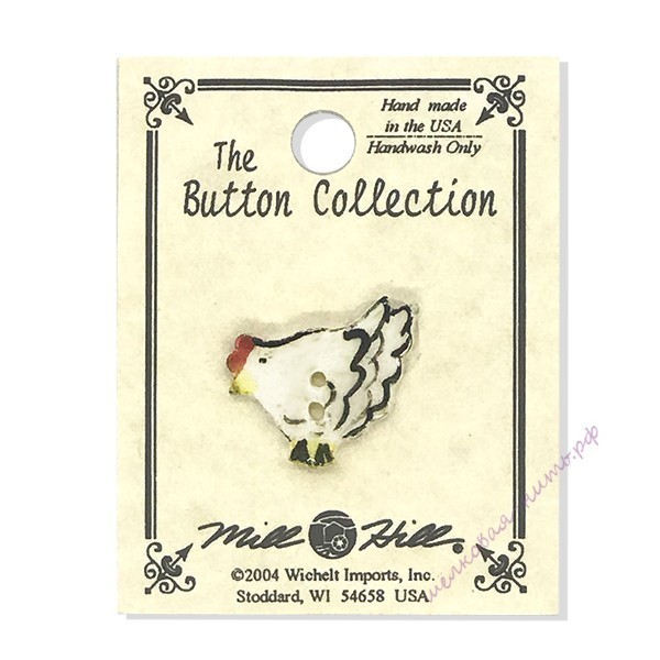 Mill Hill Ceramic Buttons 86077 chicken