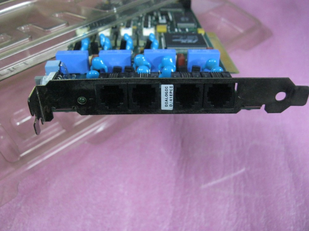 Dialogic D/41EPCI 4-Port Modem Card Voice Processing Card - B2807