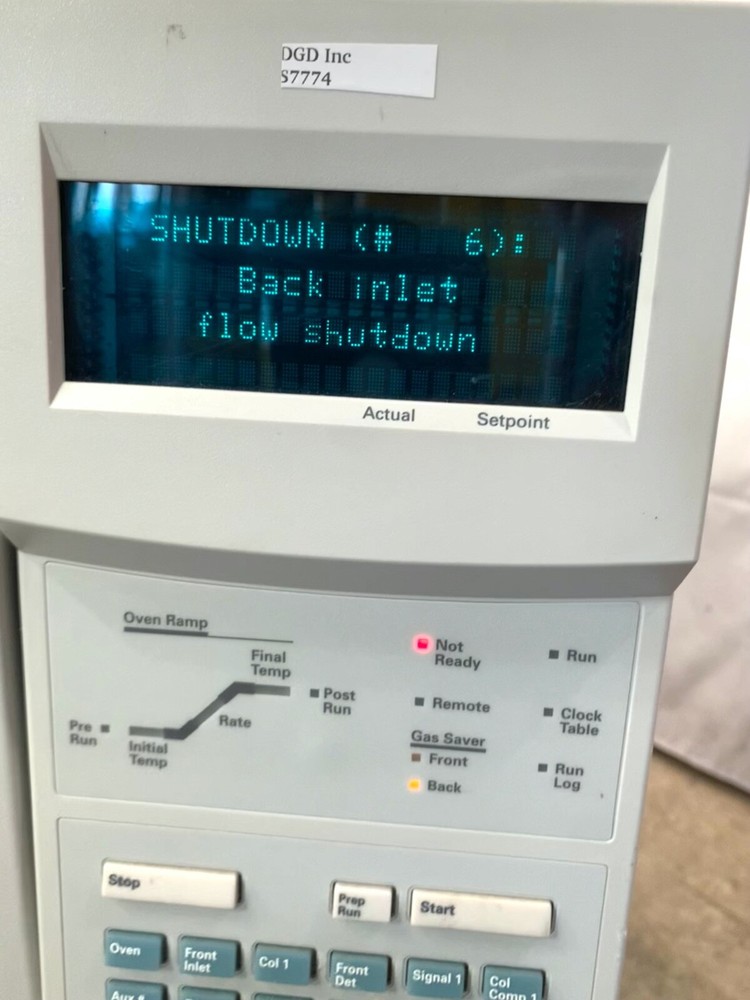 HP 6890 Series GC System. FID S7774