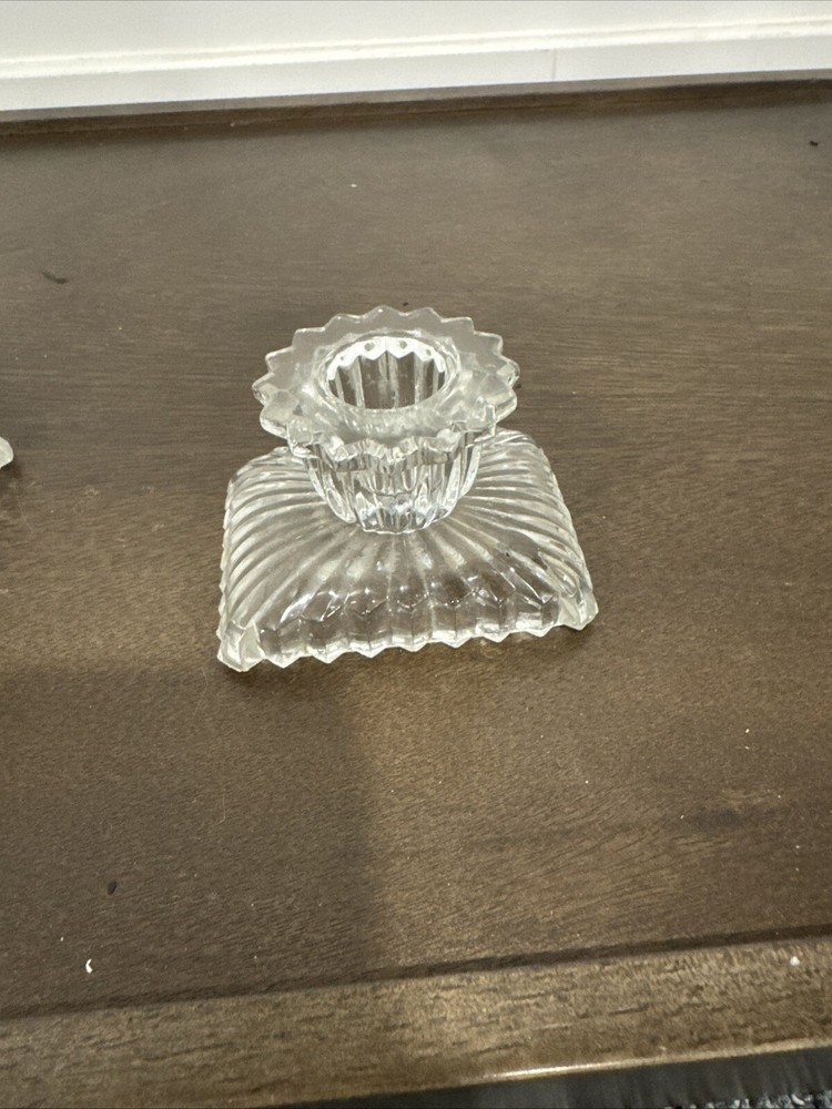 Vintage Art Deco Pair Candle Holders