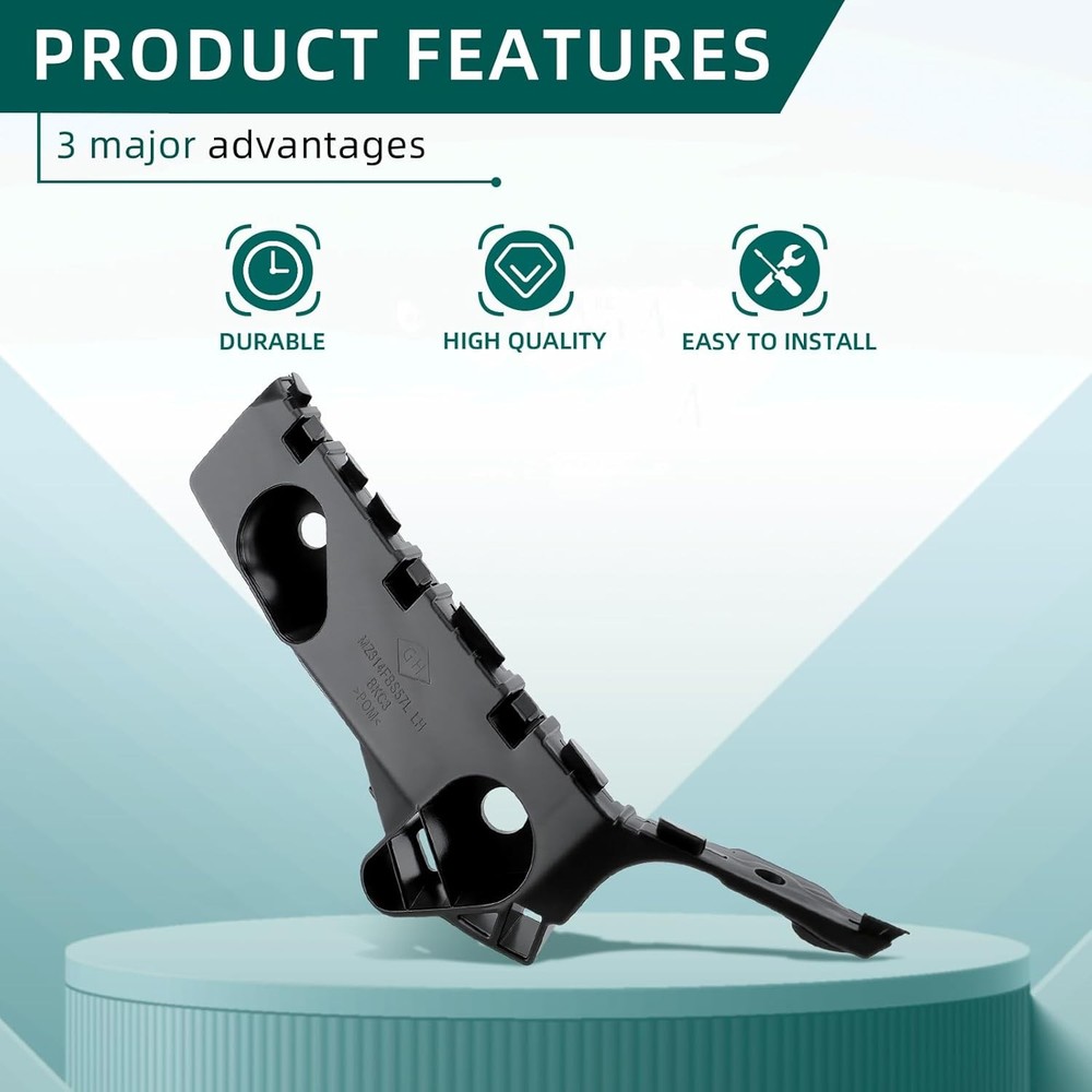Bumper Retainers Brackets Mounting Kit Front Driver and Passenger Side for 3 & 3