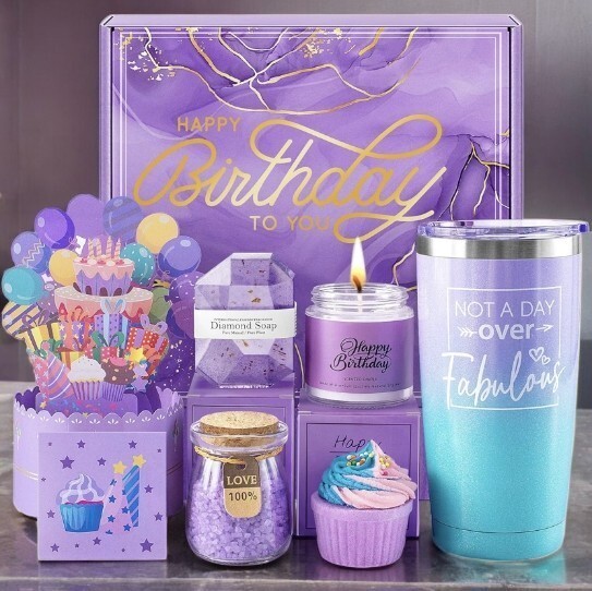 Birthday gift basket happy birthday bath set