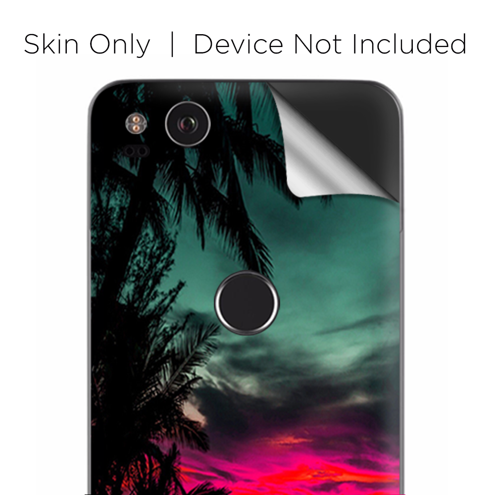 Google Pixel 2 Skins Decal Wrap Ocean sunset Pink sky