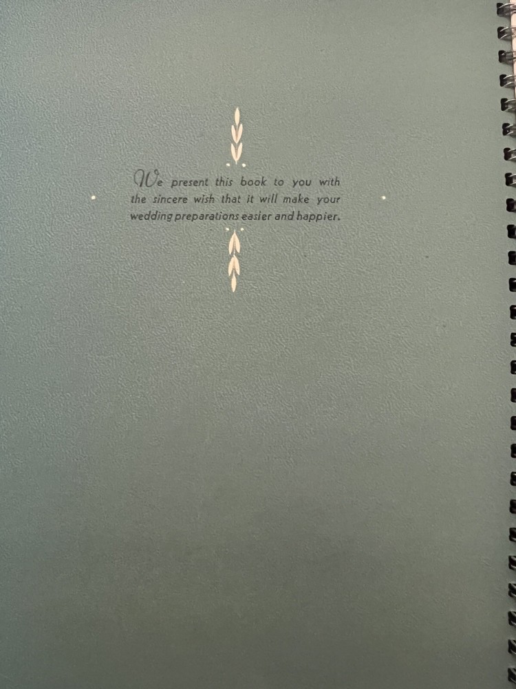 How To Plan Your Wedding Notebook Towle Mfg.Co. Copywrite 1936