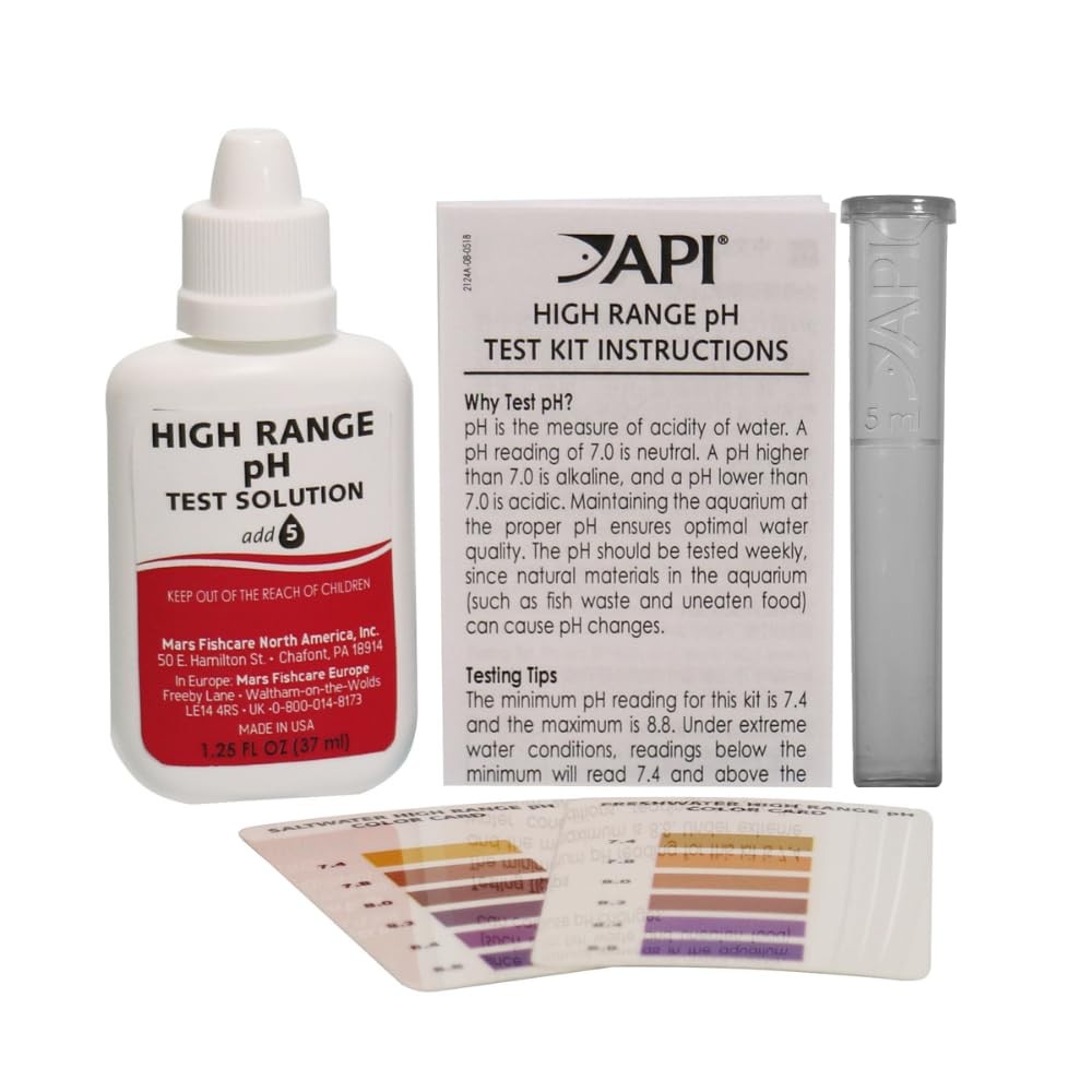 API HIGH RANGE PH TEST KIT 160-Test 150-watt halogen bulb, No Color