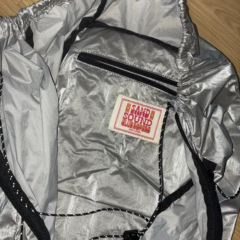 Sand Sound String Backpack Silver