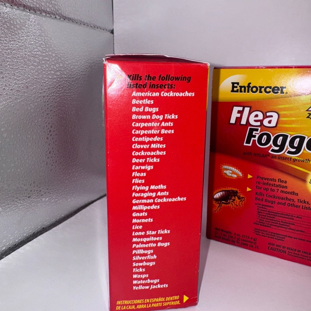 Enforcer 6-Pack Flea Fogger, Kills Fleas, Ticks, and Other Pests