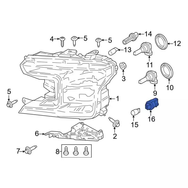 Genuine Ford Socket JL3Z-13411-A