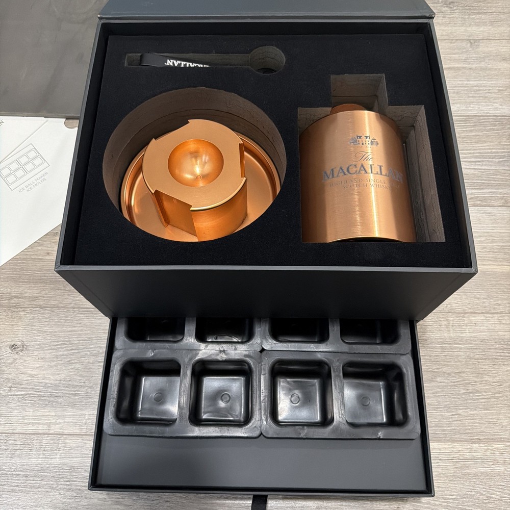 The MACALLAN Ice Ball Maker Brass By D&E Machines