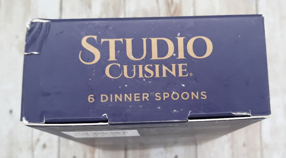 Studio Cuisine 6 Stainless Steel Dinner Spoons - Celene Pattern