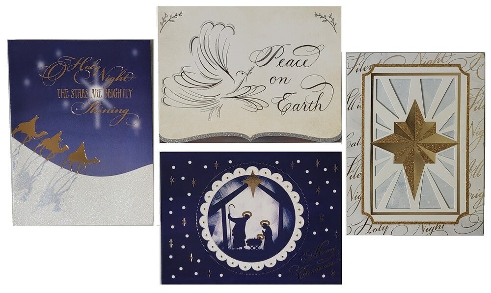 40 Count Assorted Holiday Greeting Cards Blessings