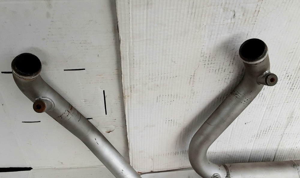 Harley Gray Header Exhaust Pipe