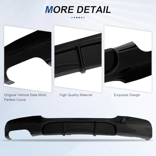 Rear Diffuser for 2005-2012 3 Series E91 E92 E93 Single Side Double Outlet E90