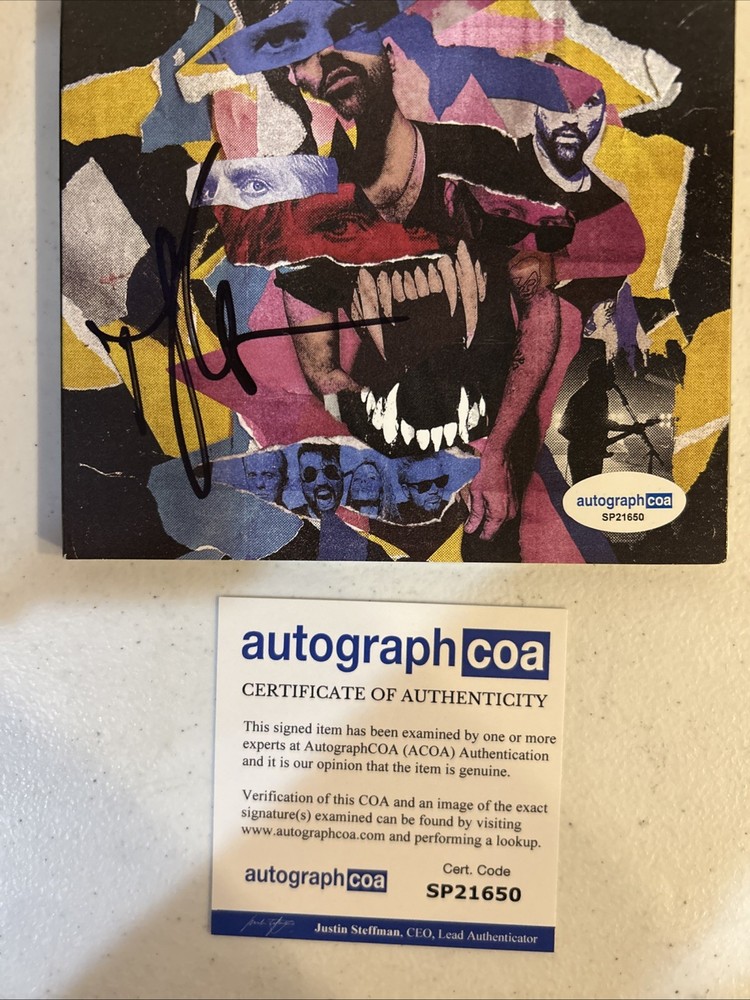 TYLER GLENN NEON TREES SIGNED AUTOGRAPH CD SINK YOUR TEETH ACOA