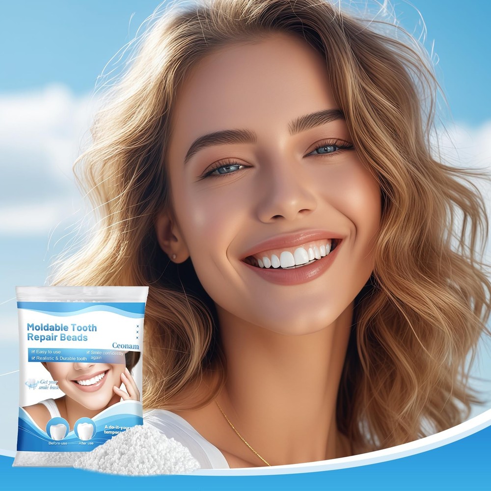 10.9oz Tooth Repair Beads - Teeth Replacement Kit for Temporary White