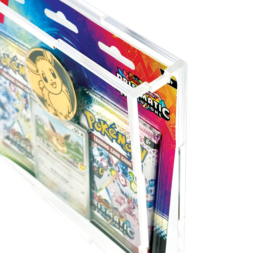 Acrylic Display Case for Pokemon Prismatic Evolutions Double Pack Booster