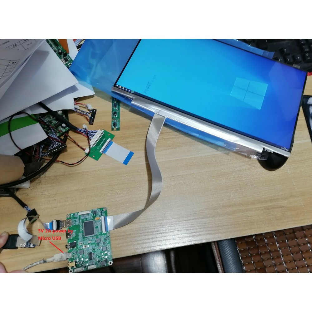 2 micro HDMI LCD LED EDP mini Controller kit 5V For LM156LF2F01 1920*1080 panel