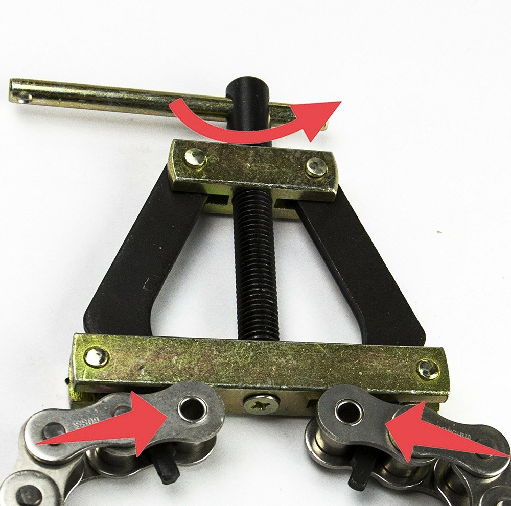Roller Chain Tools Kit Holder Puller+ Breaker Cutter #60 - #100