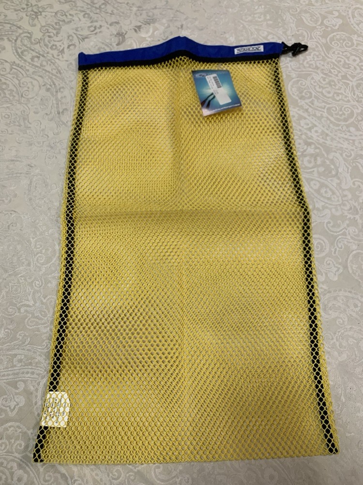 NWT StahlSac mesh Net Bag Large Yellow