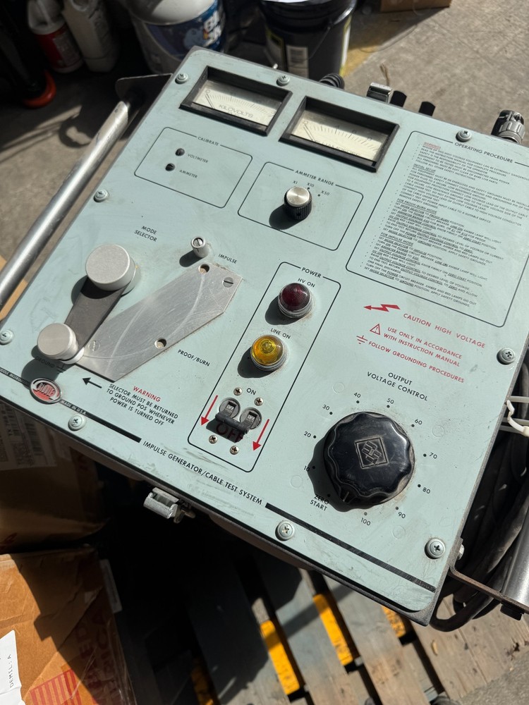 Biddle Megger 651028 Impulse Generator Thumper Cable Test System 25 kV / 1250