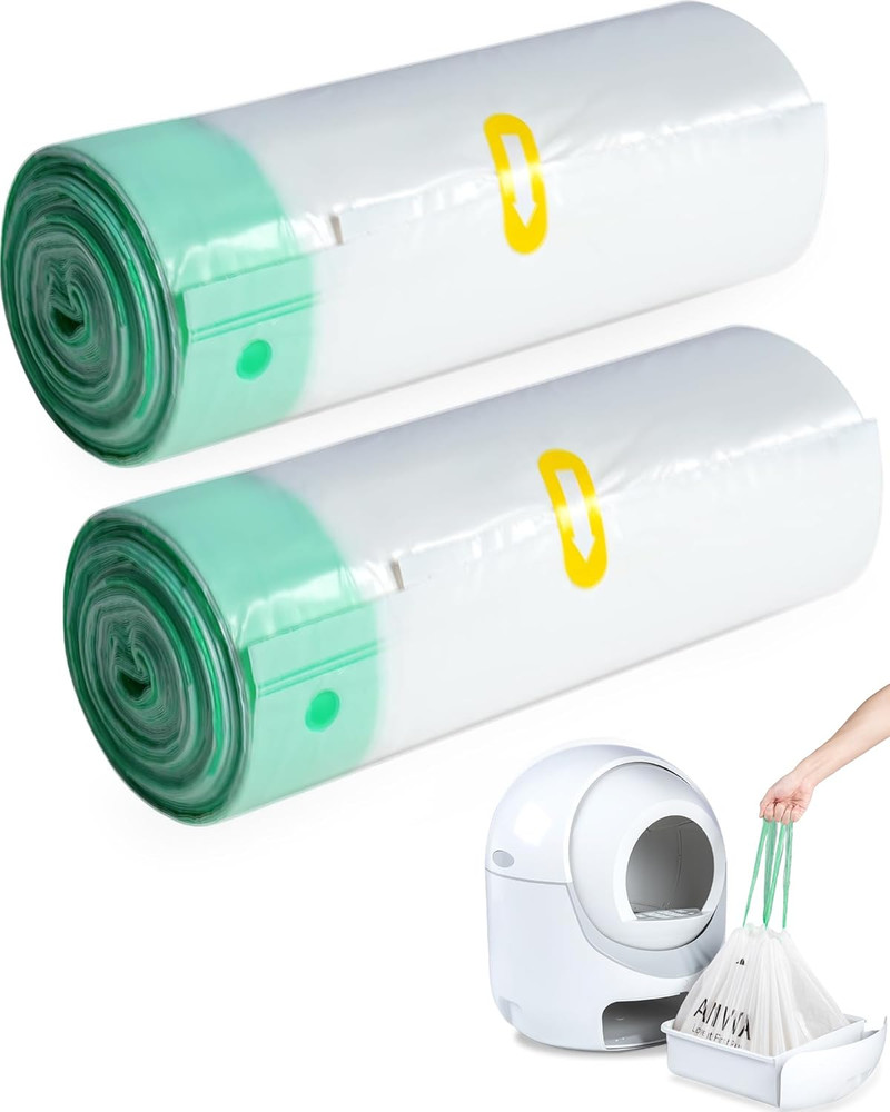40 Count Cat Litter Box Liners for Automatic Cat Litter Box and Litter Box Robot